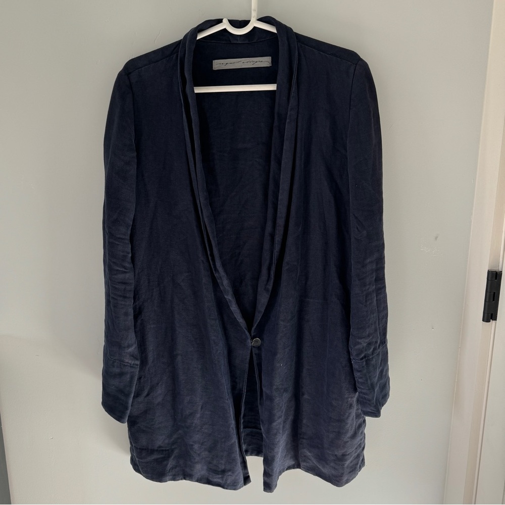 Raquel Allegra Linen Blazer Jacket